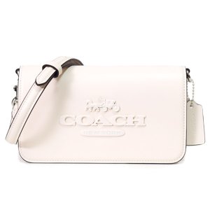 画像1: 【COACH】コーチ バッグ スムースレザー トニー ロゴ フラップ 2WAY クラッチ クロスボディー 斜めがけ ショルダーバッグ チャーク（日本未発売）