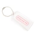 【COACH】コーチ レジン ロゴ ハングタグ チャーム キーホルダー クリア（日本未発売）