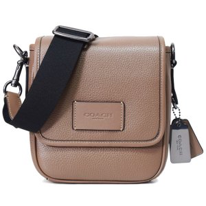 画像1: 【COACH】コーチ メンズ バッグ レザー ルーカス ロゴ コンパクト 2WAY クロスボディ 斜め掛け メッセンジャー ショルダーバッグ ダークストーン〔日本未発売〕