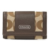 画像: 【COACH】コーチ シグネチャー 6連 キーケース マホガニー（日本未発売）