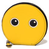 画像: 【COACH】コーチ エモジ レザー ラウンド コインケース イエロー〔日本未発売〕