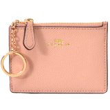 画像: 【COACH】コーチ エンボスド レザー キーリング付 スキニー コインケース ヌードピンク(日本未発売）