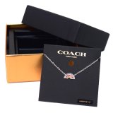 画像: 【COACH】コーチ メタル ビジュー 虹 レインボー モチーフ チャーム ペンダント ネックレス 専用BOX付 シルバーマルチ〔日本未発売〕