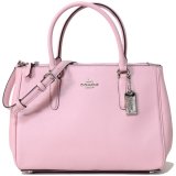 画像: 【COACH】コーチ クロスグレインレザー サリー キャリーオール  2WAY ショルダー ハンドバッグ カーネーション（日本未発売）