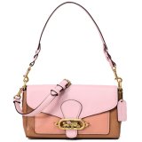 画像: 【COACH】コーチ ぺブルレザー スムースレザー バッファローエンボスドレザー カラーブロック スモール ジェイド 3way クラッチ クロスボディ 斜めがけ ショルダー ハンドバッグ ブロッサムマルチ（日本未発売）