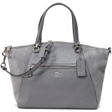 画像: 【COACH】コーチ バッファロー エンボスドレザー スエード プレーリー サッチェル 2way ショルダー ハンドバッグ ヘザーグレー〔日本未発売〕