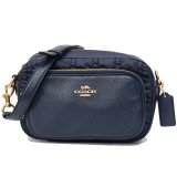 画像: 【COACH】コーチ ナイロン ぺブルレザー コート ルーシング シャーリング クロスボディ 斜め掛け ショルダーバッグ ミッドナイト（日本未発売）