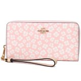 画像: 【COACH】コーチ PVC レザー フラワー 花柄 フローラル リストレット ロング ジップ  アラウンド 長財布 ピンクマルチカラー（日本未発売）