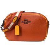 画像: 【COACH】コーチ ぺブルレザー ジェイミー カメラバッグ クロスボディ 斜め掛け 2way クラッチ ショルダーバッグ サンセットマルチ（日本未発売）