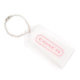 画像: 【COACH】コーチ レジン ロゴ ハングタグ チャーム キーホルダー クリア（日本未発売）