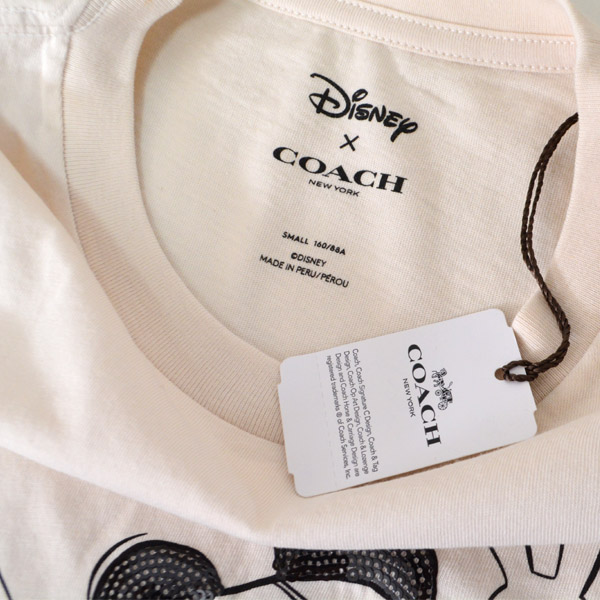 Coach コーチ ディズニー ミニーマウス コラボ ｔシャツ ｓ チャーク 日本未発売 コーチ専門店 コチガル