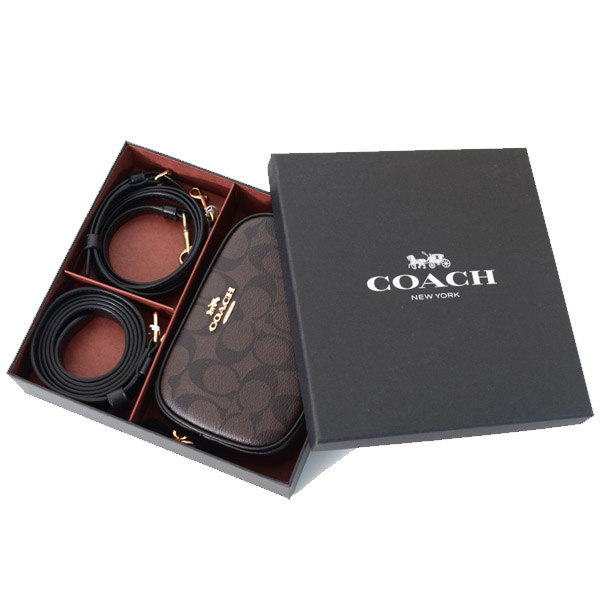 COACH】コーチ シグネチャー コーティング キャンバス レザー コンバー