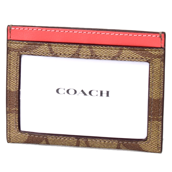 COACH】コーチ コーティングキャンバス レザー シグネチャー ロゴ