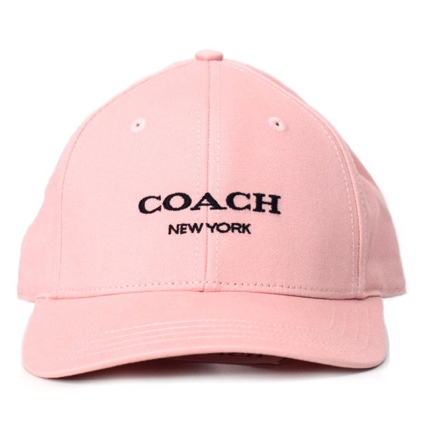 画像: 【COACH】コーチ コットン シグネチャー ベースボール ハット ワンポイント ロゴ キャップ 帽子 ライトピンク〔日本未発売〕