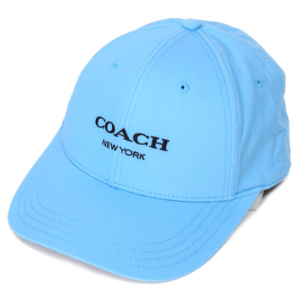 画像1: 【COACH】コーチ コットン シグネチャー ベースボール ハット ワンポイント ロゴ キャップ 帽子 プール〔日本未発売〕 (1)